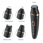 SPORTSMAN SM-425 5 In 1 Multifunctional Shaving Cleansing Sideburns Nose Hair Trimmer - Image 4