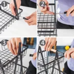 3-Layer Handheld Fruit Basket Removable Living Room Kitchen Bread Snacks Storage Basket - Image 10