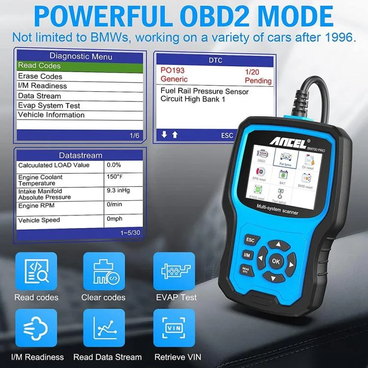 TBD06049608_10.webp ANCEL BM700 Upgraded Version For BMW Full System Diagnostic OBDII Tester Maintenance And Resetting Repair Tools - Image 11