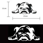 2pcs British Tired Puppy Car Decorative Sticker - Image 2
