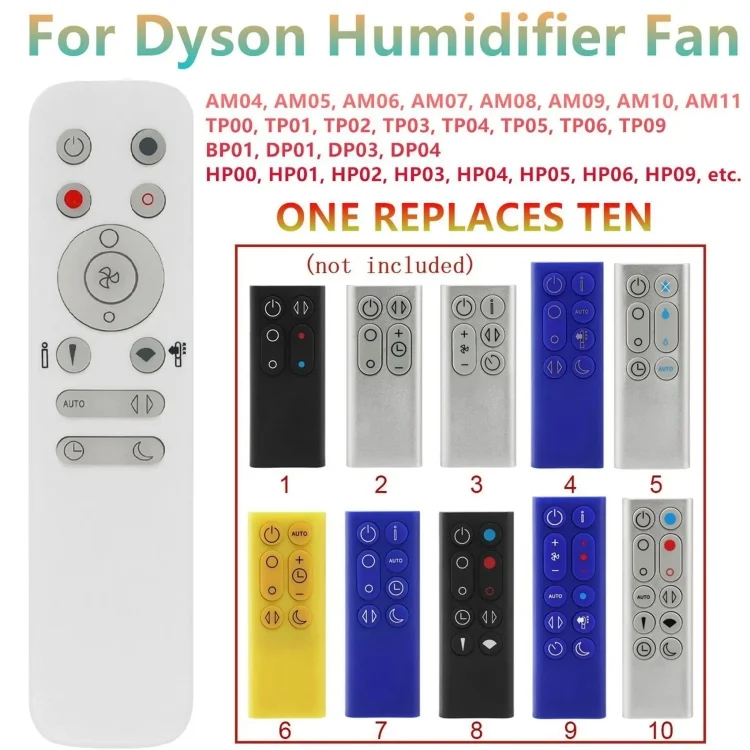 TBD06049646_1.webp For Dyson Humidifier Fan Universal Remote Control Replacement Parts - Image 2
