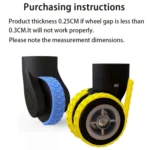 4pcs/ Set Cuttable Trolley Caster Cases Universal Wheel Silent Noise Reducing Silicone Protective Covers - Image 5
