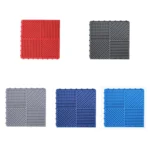 Bathroom Floor Mats Non-slip Hydrophobic PVC Hollow Dirt-resistant Foot Mats - Image 2