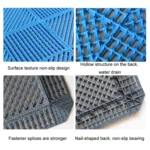 Bathroom Floor Mats Non-slip Hydrophobic PVC Hollow Dirt-resistant Foot Mats - Image 3