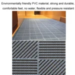 Bathroom Floor Mats Non-slip Hydrophobic PVC Hollow Dirt-resistant Foot Mats - Image 4