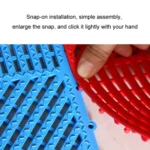 Bathroom Floor Mats Non-slip Hydrophobic PVC Hollow Dirt-resistant Foot Mats - Image 6