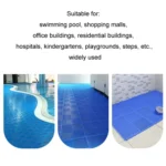 Bathroom Floor Mats Non-slip Hydrophobic PVC Hollow Dirt-resistant Foot Mats - Image 7
