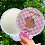 2-In-1 Portable Cute Cartoon Selfie Fill Light Reflector Folding Fan - Image 7