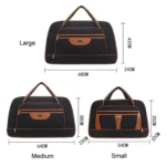Large Capacity Travel Bag Men Short Trip Handheld Canvas Luggage Bag - Image 3