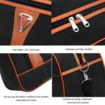 Large Capacity Travel Bag Men Short Trip Handheld Canvas Luggage Bag - Image 4