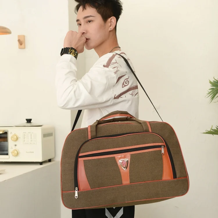 TBD06049683_B5.webp Large Capacity Travel Bag Men Short Trip Handheld Canvas Luggage Bag - Image 6