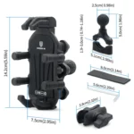 Outdoor Motorcycle Aluminum Alloy Shock-absorbing Mobile Phone Holder - Image 3