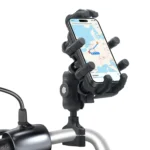 Outdoor Motorcycle Aluminum Alloy Shock-absorbing Mobile Phone Holder - Image 4