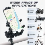 Outdoor Motorcycle Aluminum Alloy Shock-absorbing Mobile Phone Holder - Image 10
