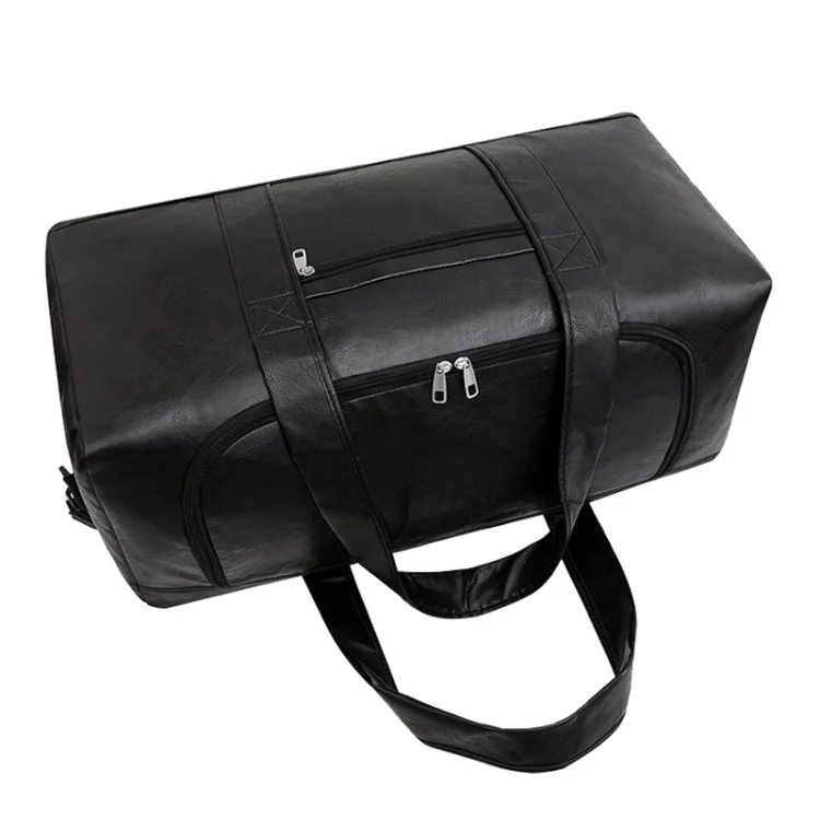 TBD06049692_B1.webp Large-capacity Business Handbag Men's Short Trip Travel Waterproof Leather Luggage Bag - Image 2
