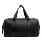 Large-capacity Business Handbag Men's Short Trip Travel Waterproof Leather Luggage Bag - Image 3