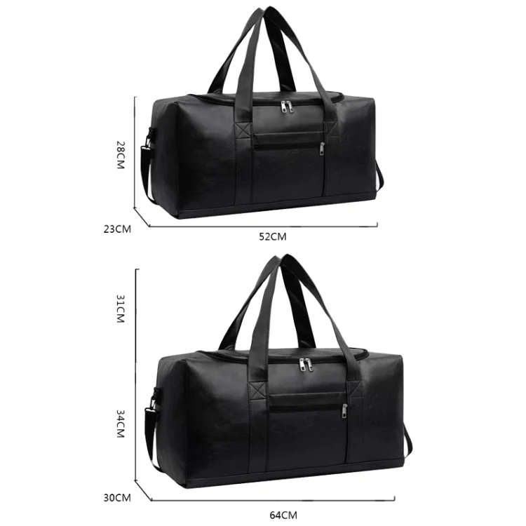 TBD06049692_B5.webp Large-capacity Business Handbag Men's Short Trip Travel Waterproof Leather Luggage Bag - Image 6
