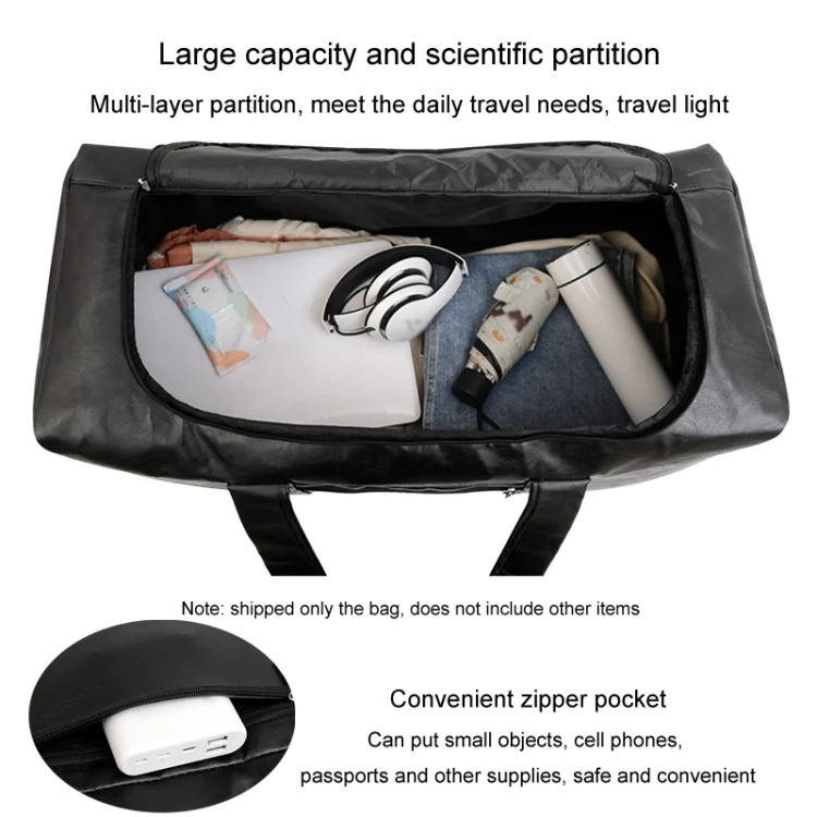 TBD06049692_B6.webp Large-capacity Business Handbag Men's Short Trip Travel Waterproof Leather Luggage Bag - Image 7