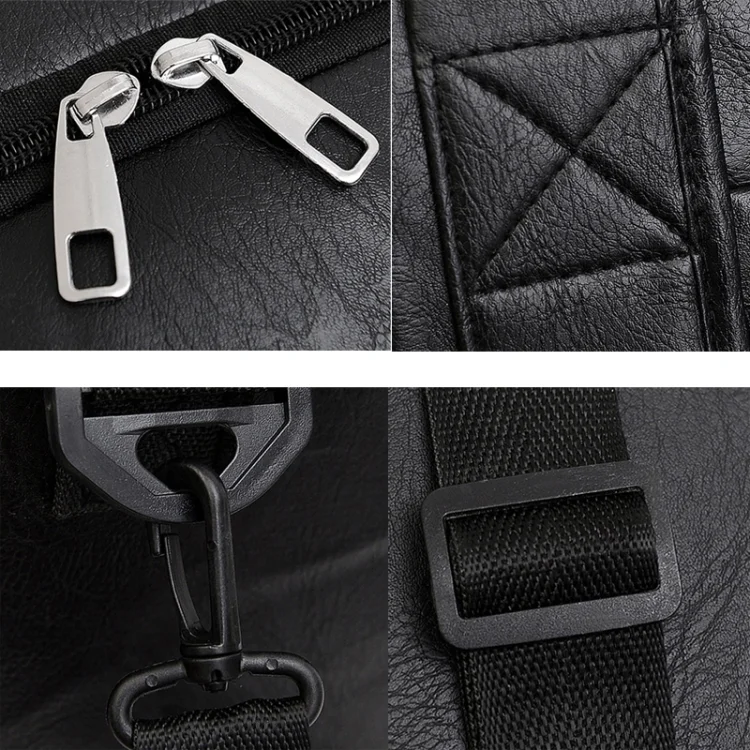 TBD06049692_B7.webp Large-capacity Business Handbag Men's Short Trip Travel Waterproof Leather Luggage Bag - Image 8