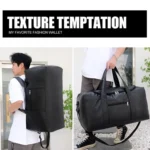 Large-capacity Business Handbag Men's Short Trip Travel Waterproof Leather Luggage Bag - Image 9