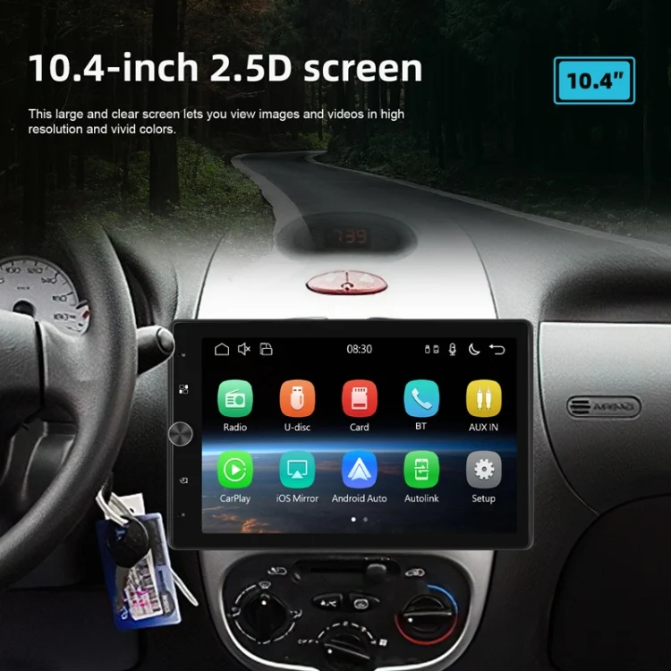 TBD06049696_B10.webp 10.4 Inch MP5 Single Butt Vertical Screen Manual Rotation Android Navigation With Wireless Carplay Backup Camera - Image 11