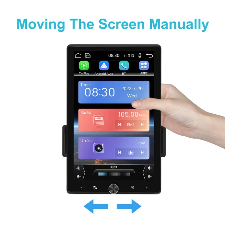 TBD06049696_B3.webp 10.4 Inch MP5 Single Butt Vertical Screen Manual Rotation Android Navigation With Wireless Carplay Backup Camera - Image 4