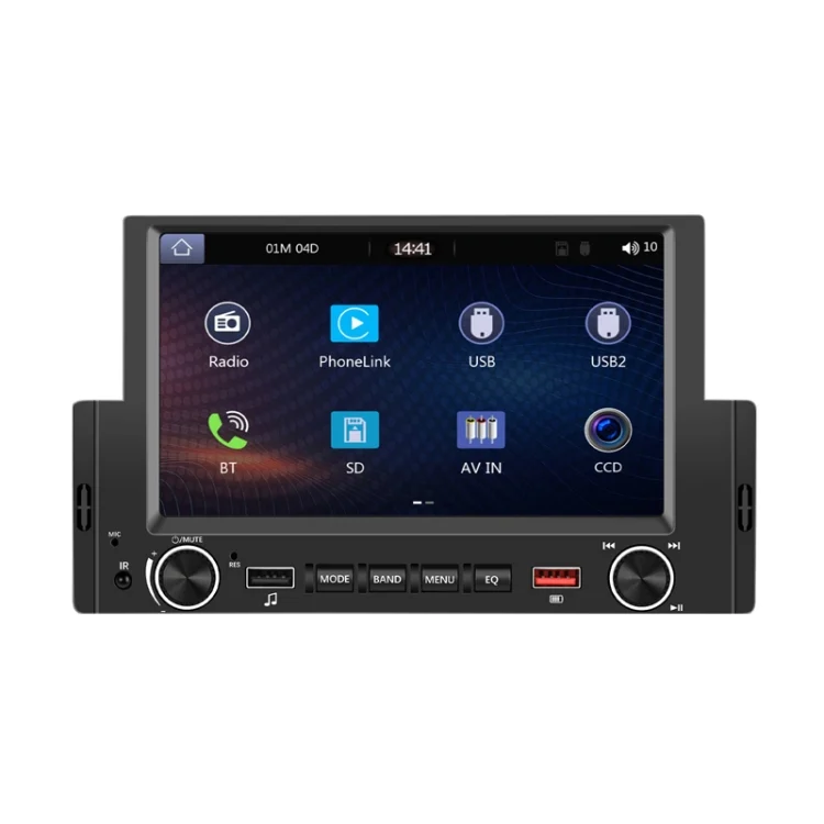 TBD0604970001.webp 6.2 Inch MP5 Player Single Butt Universal Wired CarPlay Car Monitor - Image 1