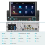 6.2 Inch MP5 Player Single Butt Universal Wired CarPlay Car Monitor - Image 3