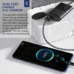 Motorcycle PD+USB Fast Charging Mobile Phone Charger Rearview Mirror Extension Bracket - Image 7