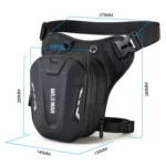 WILD MAN L1 3L Outdoor Motorcycle Riding Hard Shell Waist Bag Sports Cross-body Bag - Image 3