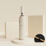 24 Bones Vinyl Folding Umbrella Sunny and Rainy Fully Automatic Sun Shading Umbrella