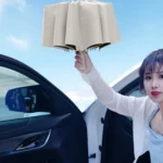 24 Bones Vinyl Folding Umbrella Sunny and Rainy Fully Automatic Sun Shading Umbrella - Image 11