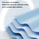 24 Bones Vinyl Folding Umbrella Sunny and Rainy Fully Automatic Sun Shading Umbrella - Image 7