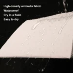 24 Bones Vinyl Folding Umbrella Sunny and Rainy Fully Automatic Sun Shading Umbrella - Image 9