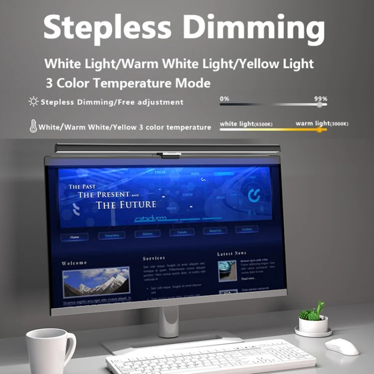 TBD06049716_B6.webp TB-301S 50cm Asymmetric No Video Flash Desk Lamp Timing Dimming Work Monitor Computer Screen Hanging Light - Image 7