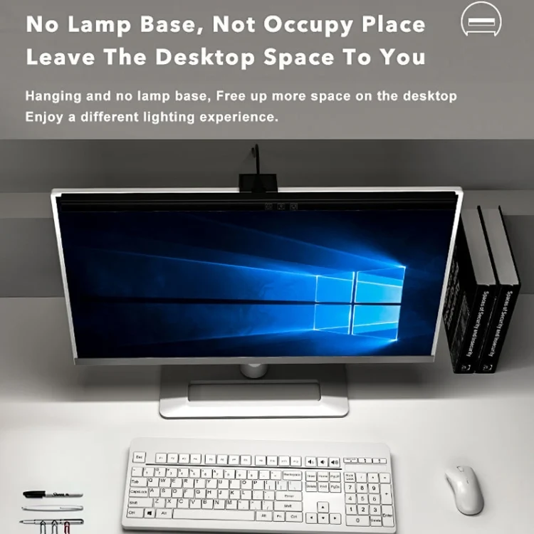 TBD06049727_B2.webp TB-30SA 33cm Timing Dimming Display Asymmetric Working Eye Care LED Desk Lamp Laptop Screen Hanging Light - Image 3