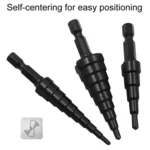 Hexagonal Shank Nitrided Straight Fluted Step Drill HSS Pagoda Drill Hole Opener - Image 4