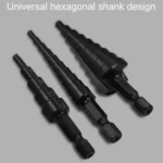Hexagonal Shank Nitrided Straight Fluted Step Drill HSS Pagoda Drill Hole Opener - Image 6