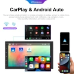 Android 13.0 Dual Butt Universal Wireless Carplay Car Navigation Center Control All-In-One Monitor - Image 2