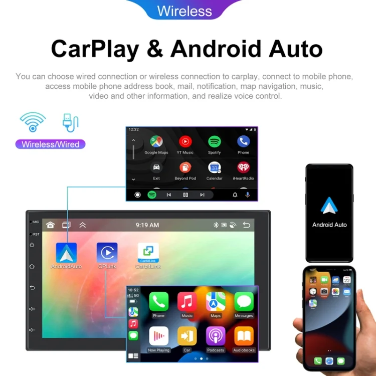 TBD06049739_B1.webp Android 13.0 Dual Butt Universal Wireless Carplay Car Navigation Center Control All-In-One Monitor - Image 2