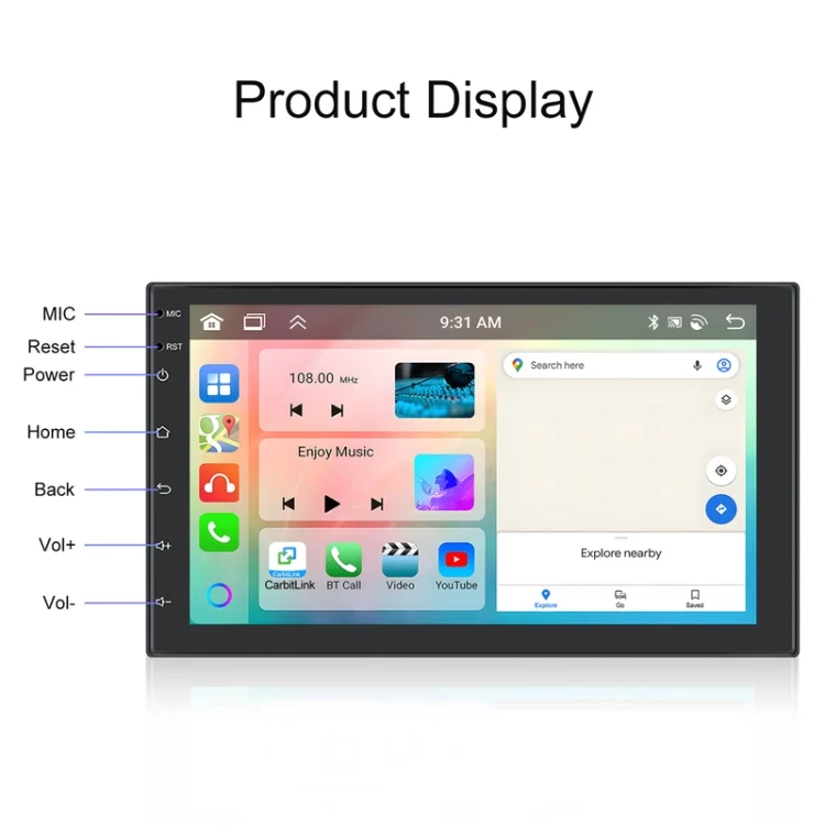 TBD06049739_B2.webp Android 13.0 Dual Butt Universal Wireless Carplay Car Navigation Center Control All-In-One Monitor - Image 3