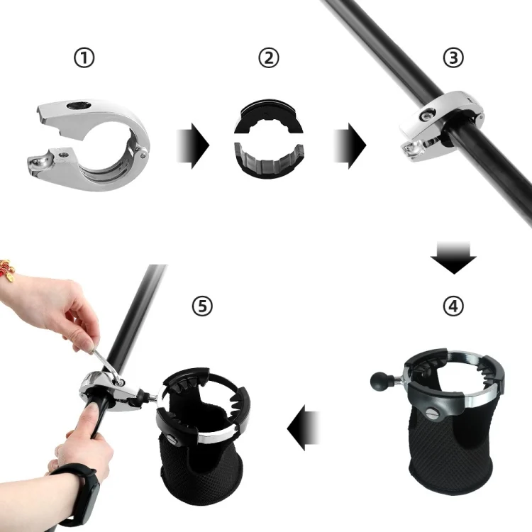 TBD06049748_5.webp Motorcycle Handlebar Cup Holder Modification Accessories For Harley Davidson - Image 6