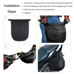 Outdoor Riding Motorcycle Helmet Bag Large Capacity Waterproof Combination Lock Storage Pack - Image 7