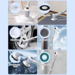 Automatic Water Spray Electric Spin Scrubber 53 Inch Cordless Rechargeable Cleaning Brush - Image 7