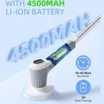 Automatic Water Spray Electric Spin Scrubber 53 Inch Cordless Rechargeable Cleaning Brush - Image 8