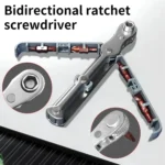 36-Tooth Bi-Directional Ratcheting Screwdriver Set With 4 Double-Ended Bits - Image 2