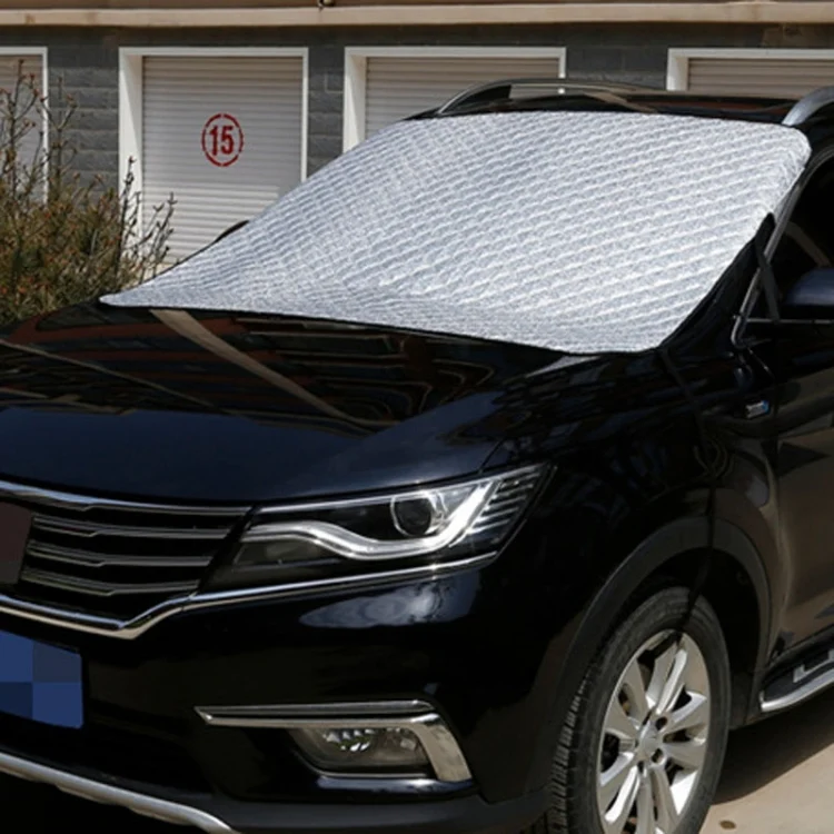Car Front Windshield Cover Sun Shade Snow Shield Sunscreen Heat Insulation Frostproof Car Coat Half Cover