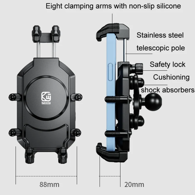 TBD06049841_B2.webp Kewig Motorcycle Octopus Holder Anti-Theft Motorcycle Cell Phone Mounts - Image 3