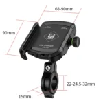 Kewig M8S Bicycle Aluminum Navigation Mount Outdoor Cycling Cell Phone Holder - Image 3