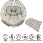 90x120cm Outdoor Waterproof Thickened Soft Hanging Basket Rattan Chair Cushion - Image 3